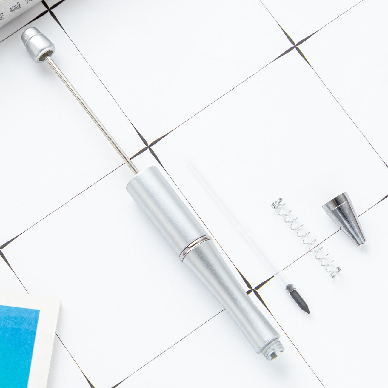 Wholesale 100pcs Plastic Beaded Pencil No Sharpening No Ink Continuous Writing Pencil