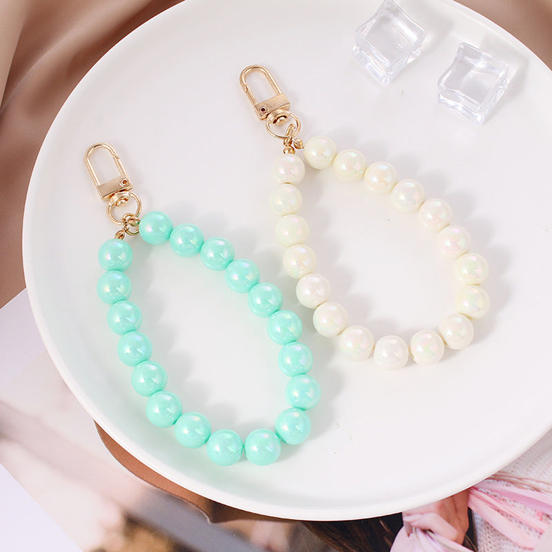 Wholesale Acrylic Colorful Beaded Keychain