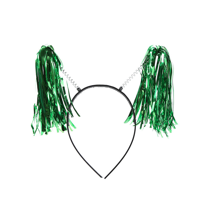 Wholesale Color Rain Silk Fabric Hair Hoop 10PCS