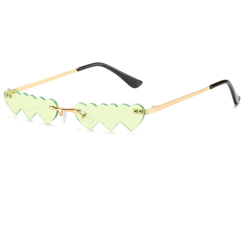 Wholesale Frameless Heart PC Sunglasses