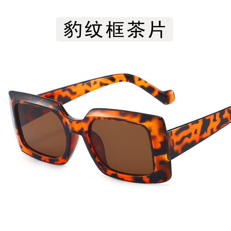 Wholesale PC Square Jelly Color Big Frame Sunglasses