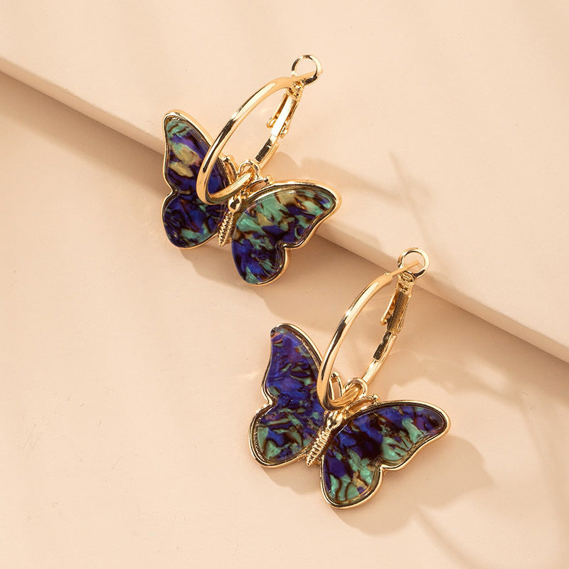 Wholesale Butterfly Alloy Ear Studs