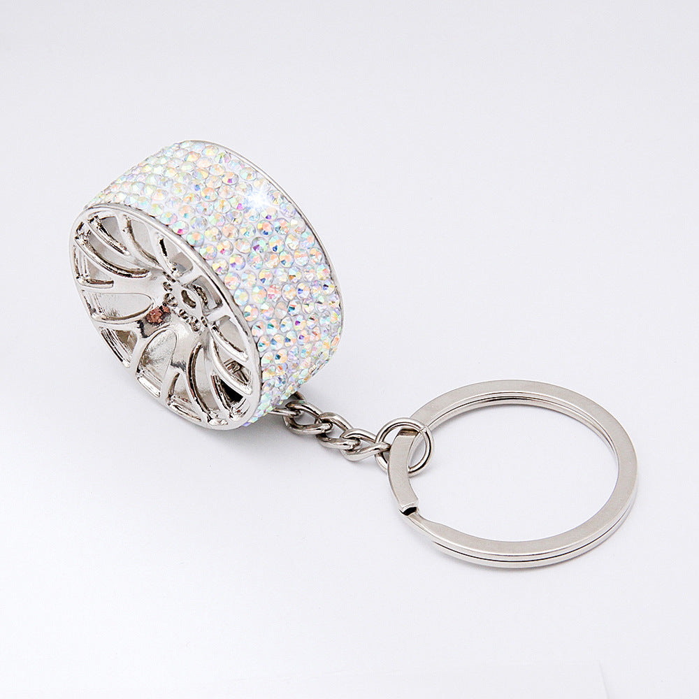 Wholesale Zinc Alloy Diamond Wheel Key Chain