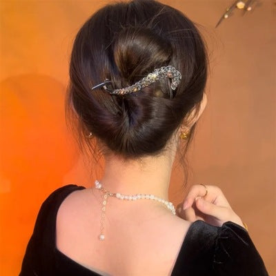 Wholesale Metal Black Zircon Alloy Hair Clips