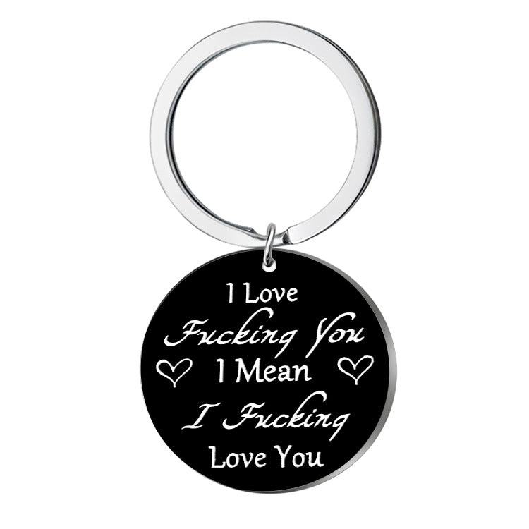 Llavero creativo de acero inoxidable al por mayor Be His Angel