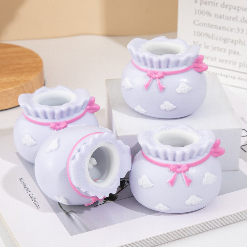 Wholesale 12pcs/box Halloween Decompression Squirrel Squeeze Cup Decompression Vinyl Toy