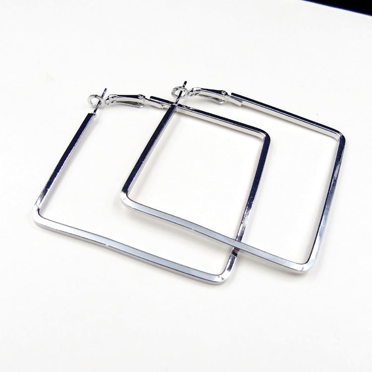 Wholesale Geometric Rhombus Alloy Earrings