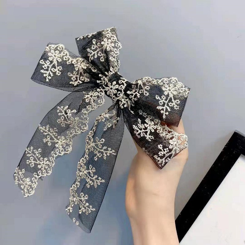 Wholesale Vintage Lace Ribbon Bow Hair Clips