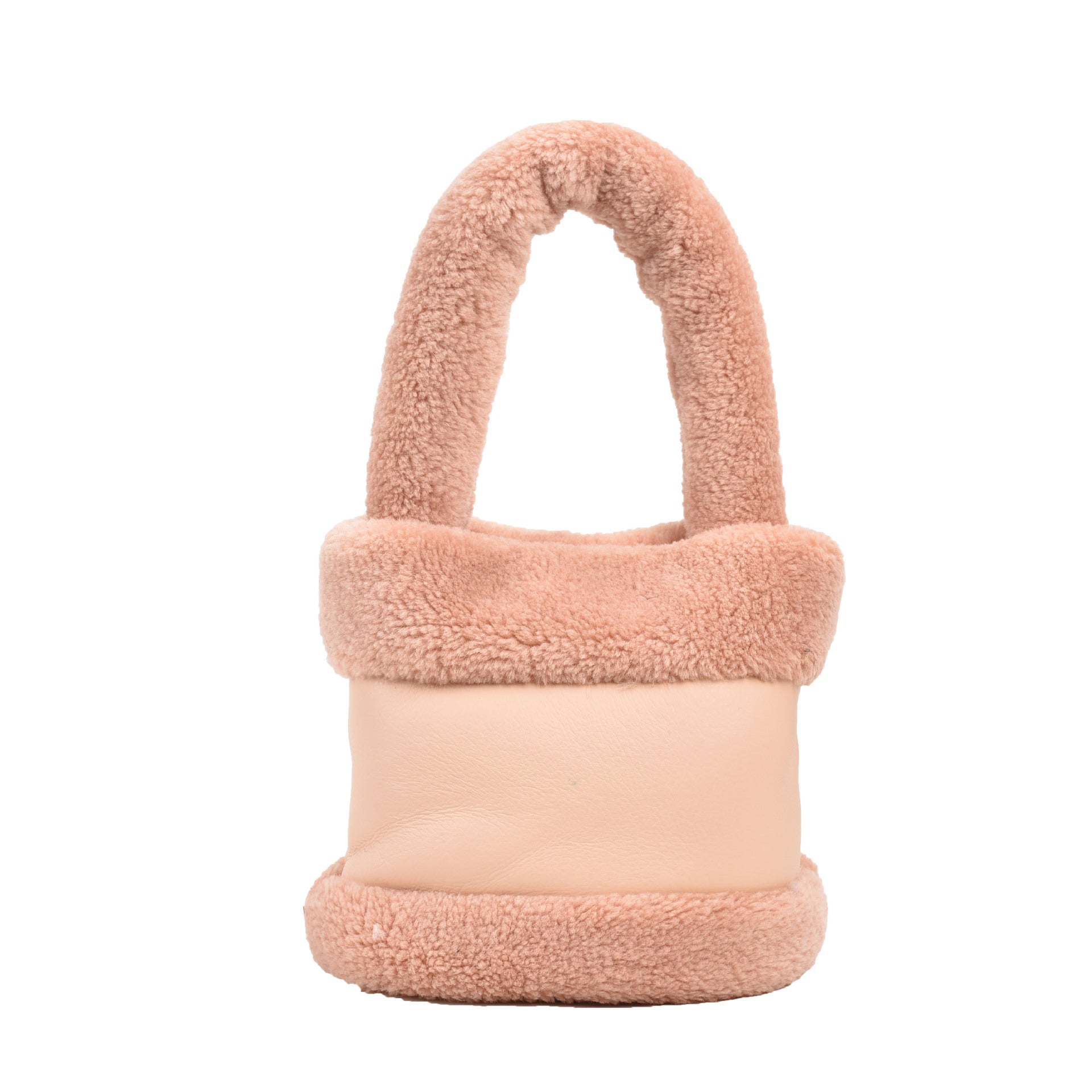 Wholesale Lamb Wool Bucket Bag Handbag