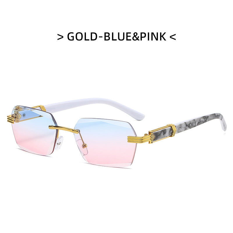Wholesale PC Ocean Film Gradient Square Sunglasses