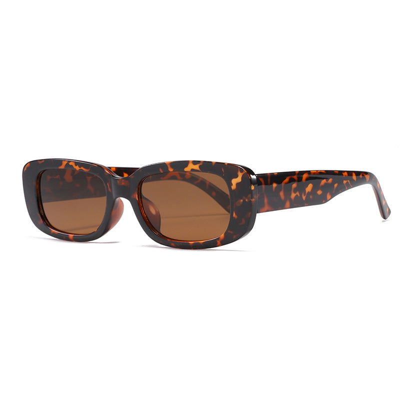 Wholesale Small Square Frame Leopard Sunglasses AC