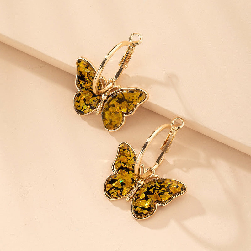 Wholesale Butterfly Alloy Ear Studs