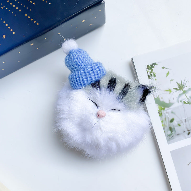 Wholesale Plush Cat Fur Ball Airbag Mobile Phone Holder