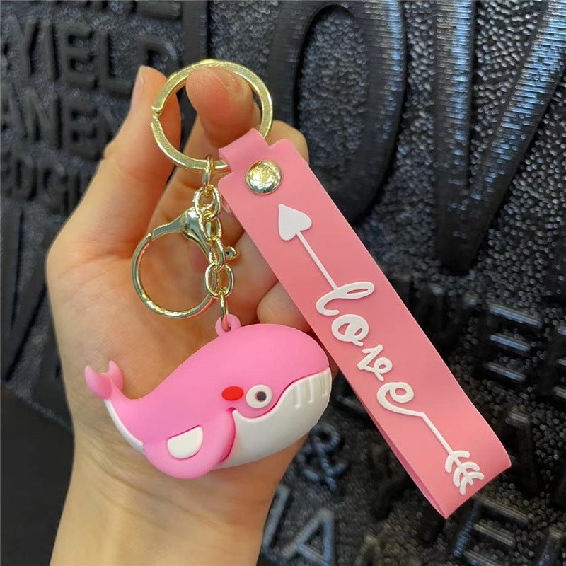 Wholesale Silicone Whale Cute Key Chain