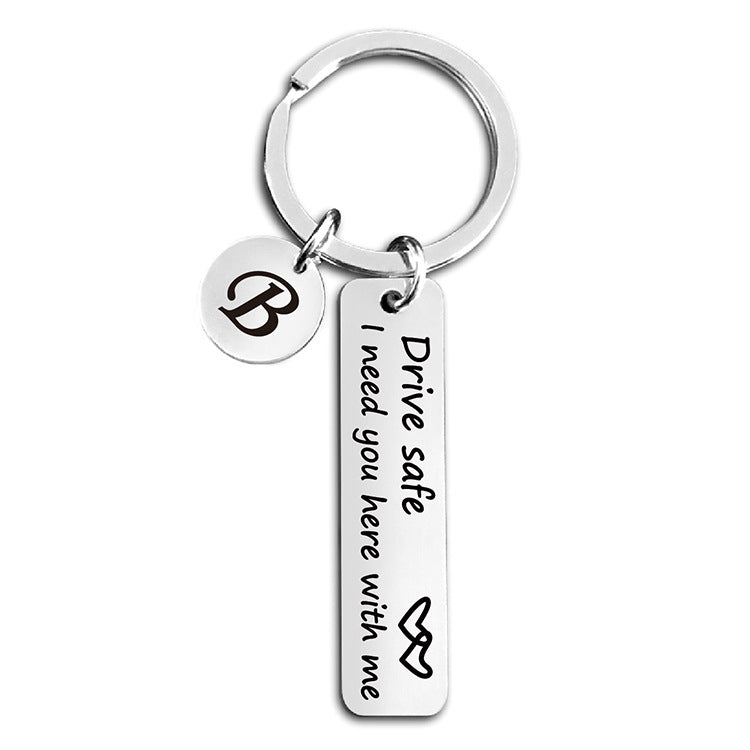 Wholesale Stainless Steel Love Driving Keychain