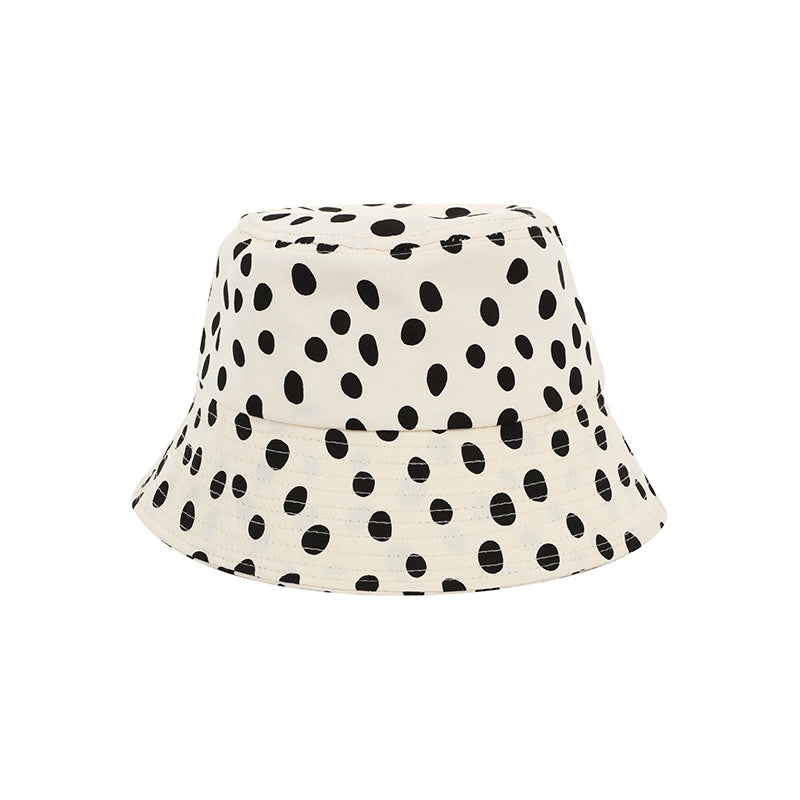 Venta al por mayor Sombrero de pescador de algodón con lunares para niños