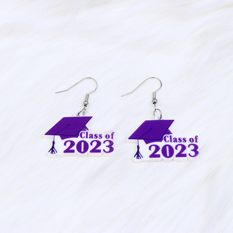 Pendientes Acrílicos De Cuarto De Graduación al por mayor