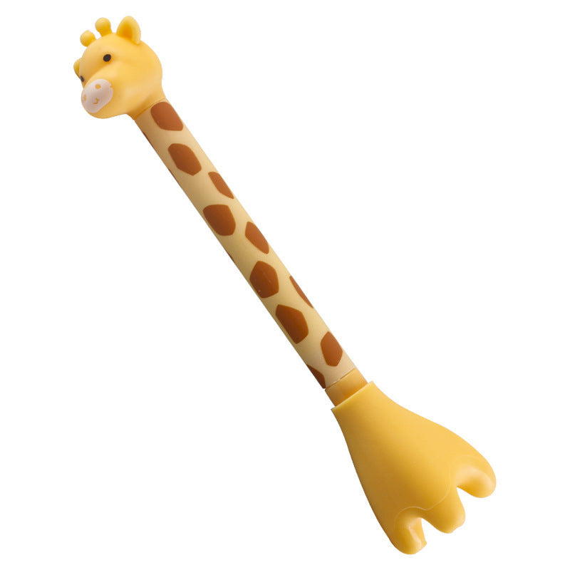 Wholesale Random Style Standing Cartoon Giraffe Plastic Gel Pen