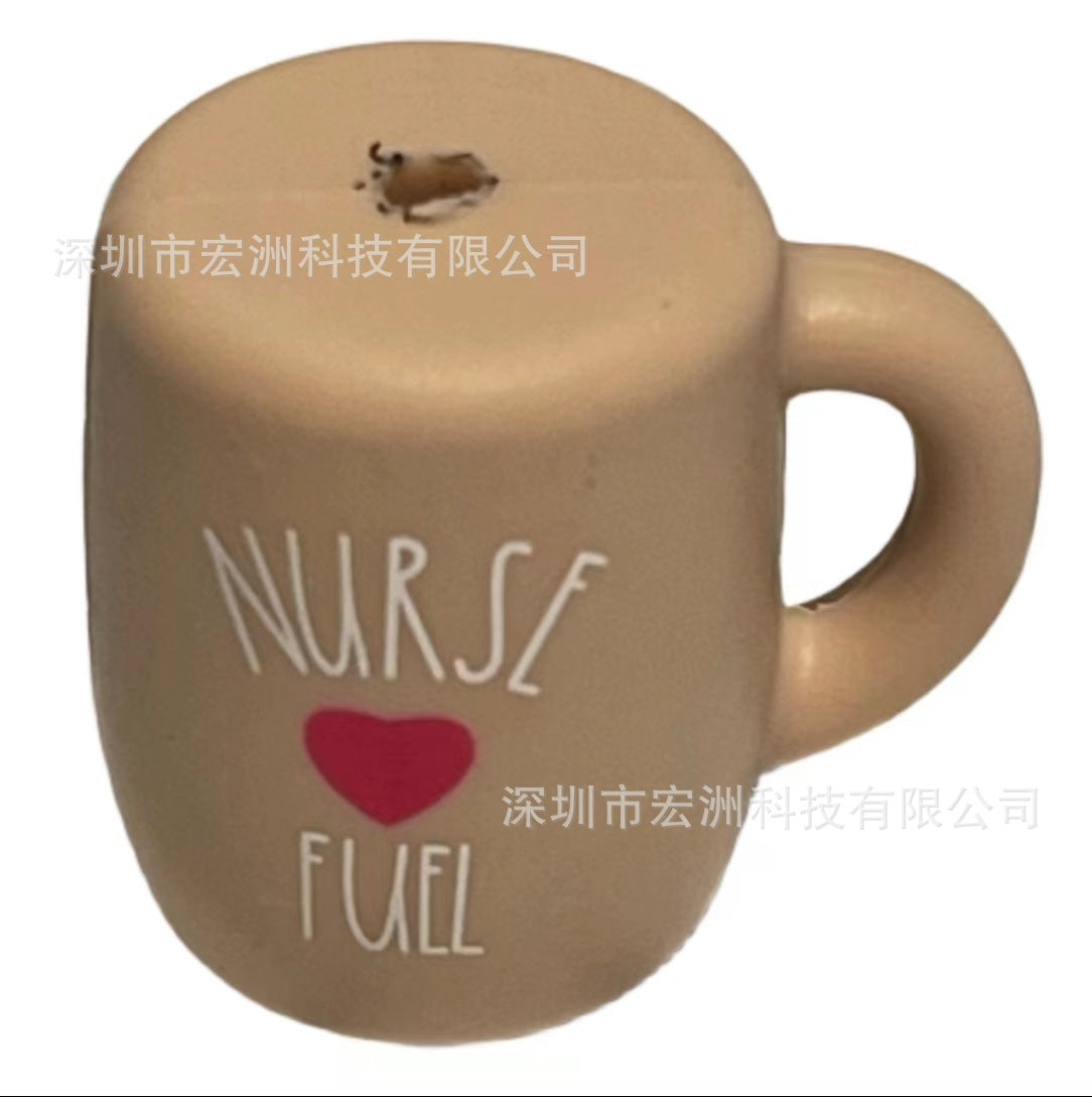 Wholesale 10PCS Mug Silicone Beads