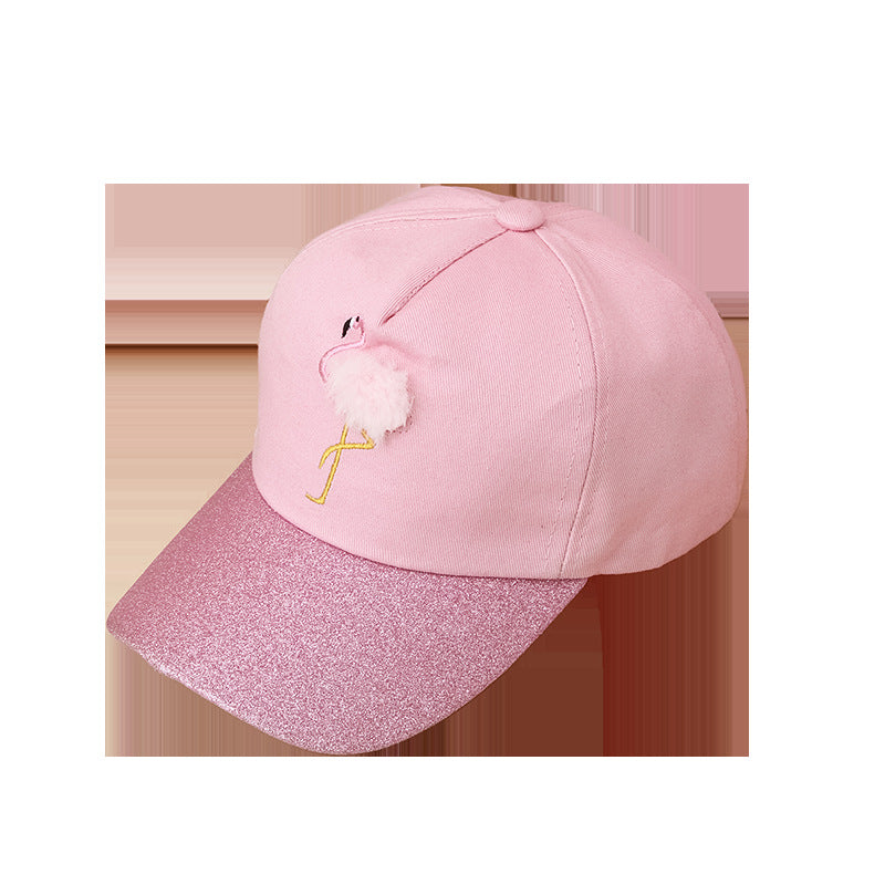 Wholesale Kids Cotton Embroidered Crane Baseball Cap