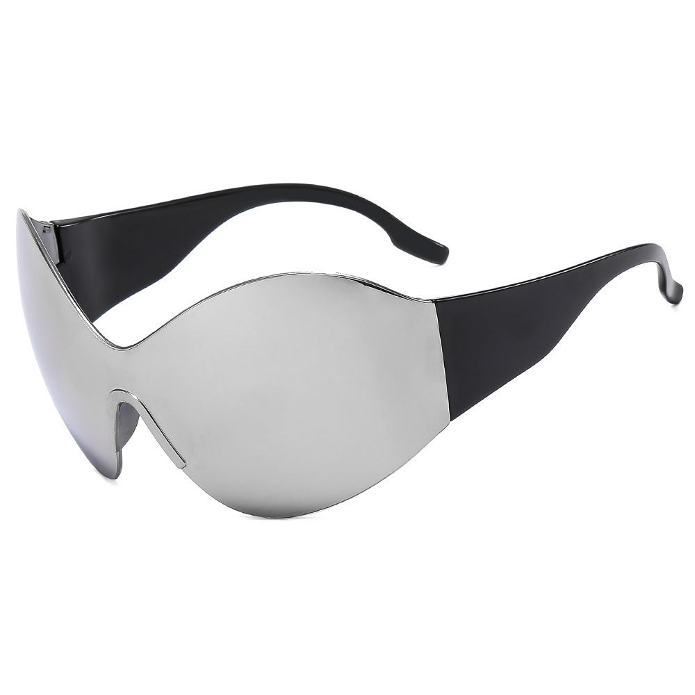 Wholesale Y2K Future Technology Sense Frame Siamese PC Sunglasses