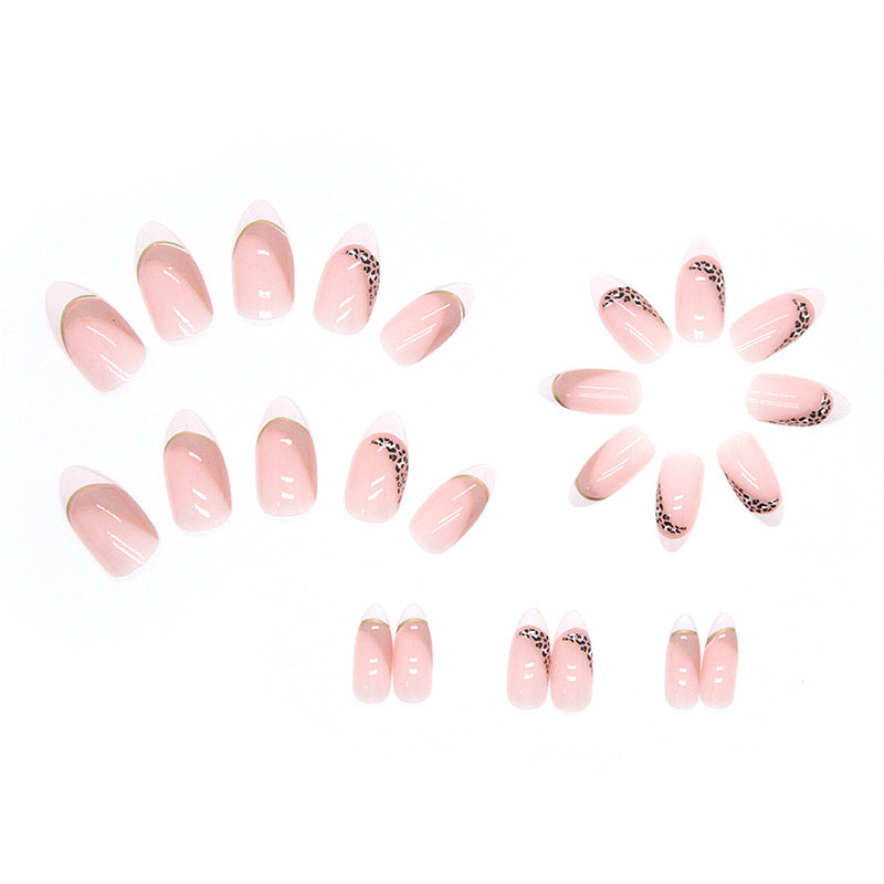 Wholesale Plastic Leopard French Manicure Chips