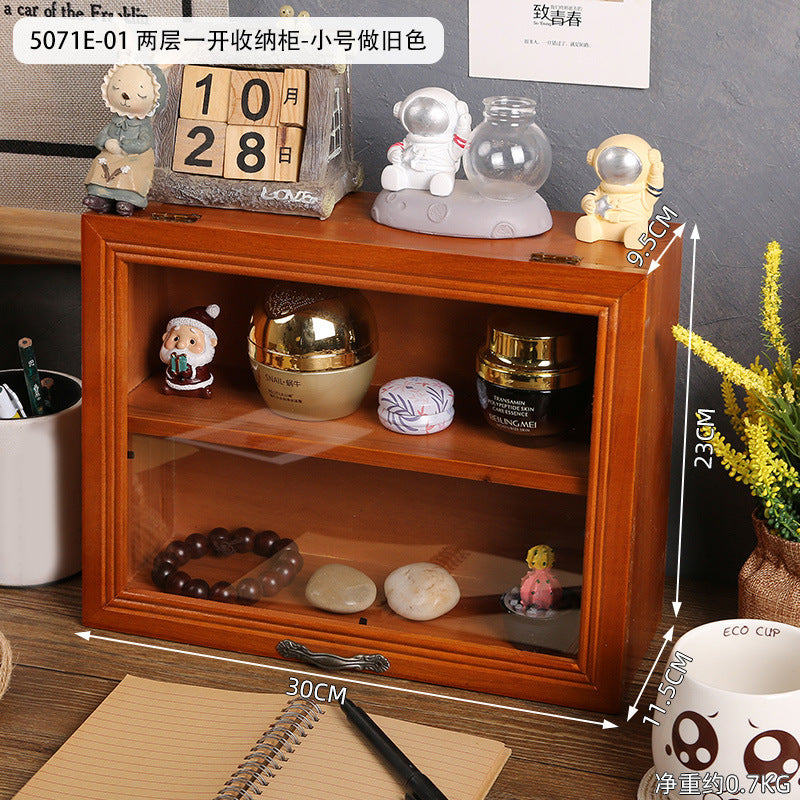 Wholesale Wooden Multi-layer Sundry Organizer with Drawers Cabinet