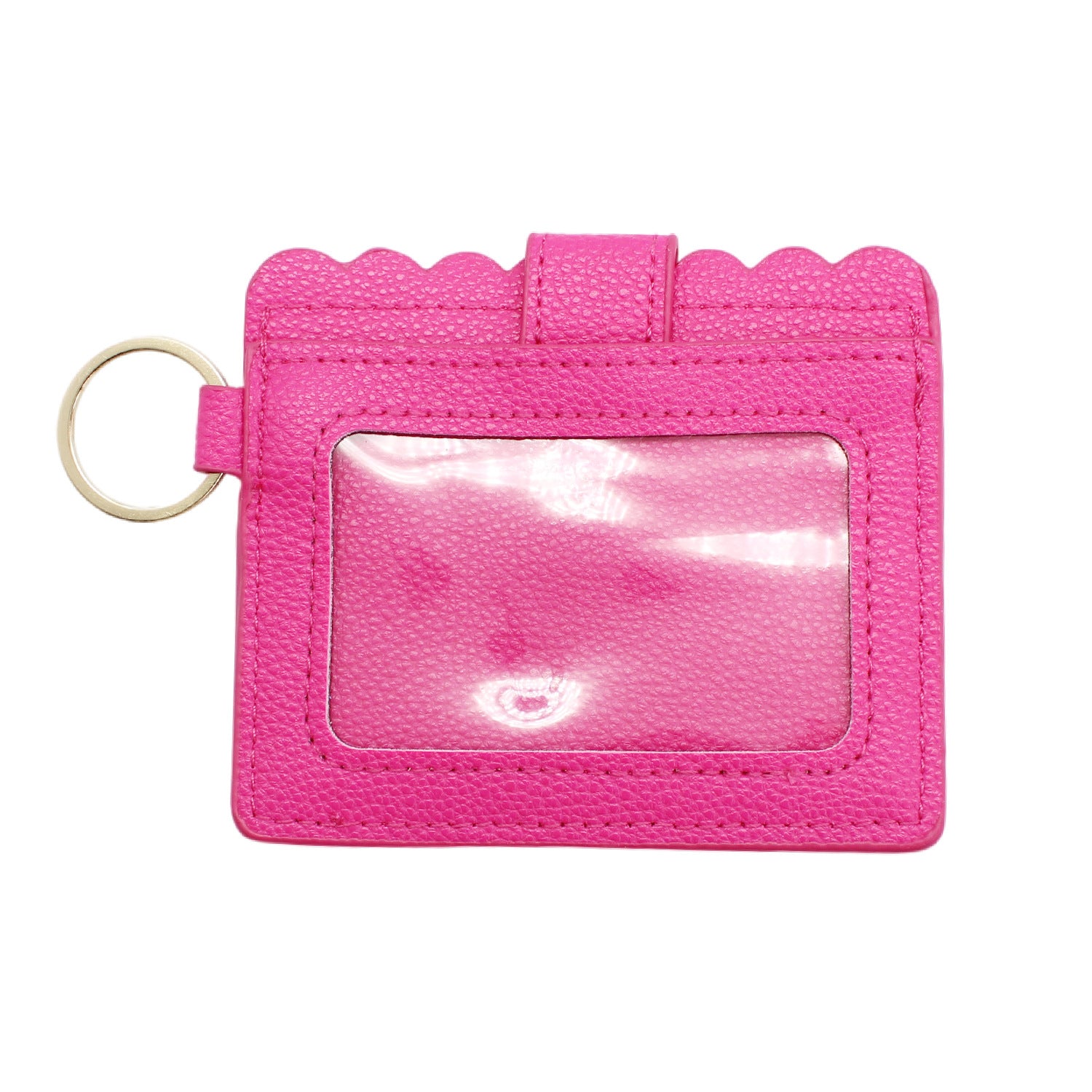 Llavero al por mayor del titular de la tarjeta del color sólido de la impresión del leopardo de la PU