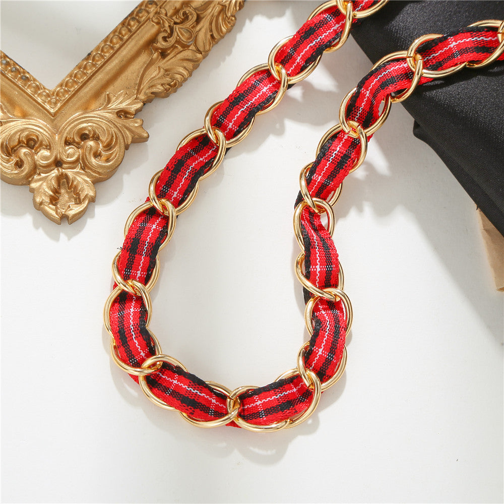 Collar De Cinta Roja De Aleación al por mayor