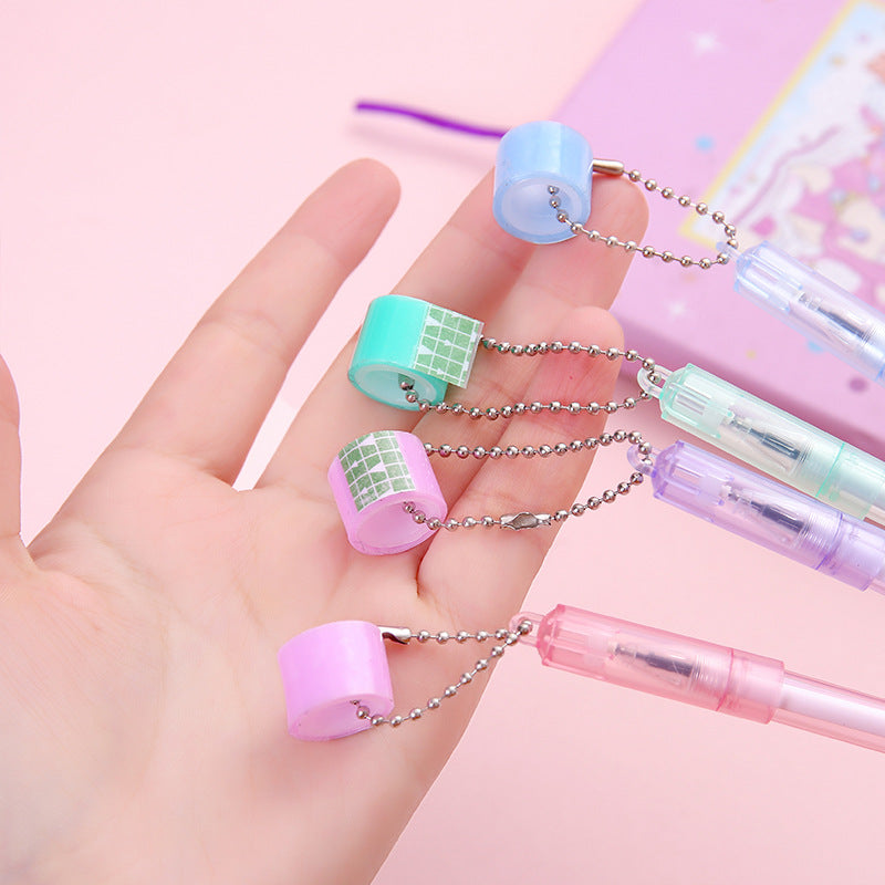 Pense de cinta de bolas pegajosas de plástico al por mayor plástico pluma creativa