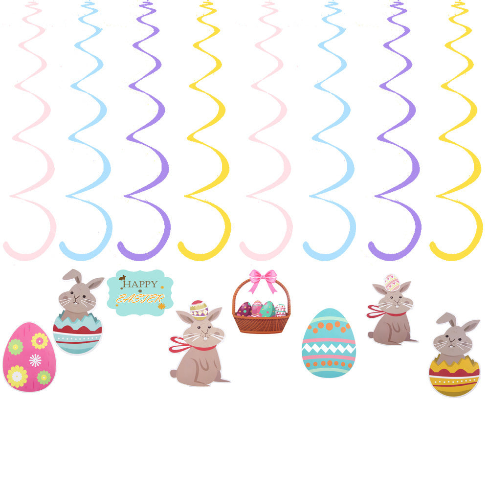 Wholesale Easter Flag Spiral Party Decoration Paper