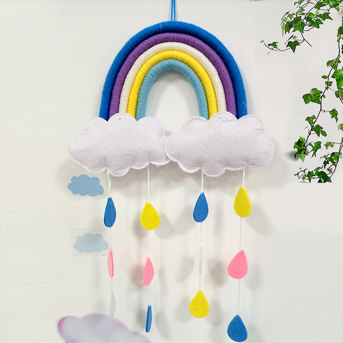 Colgante de pared al por mayor del arco iris de la gota de agua de la nube del hilo