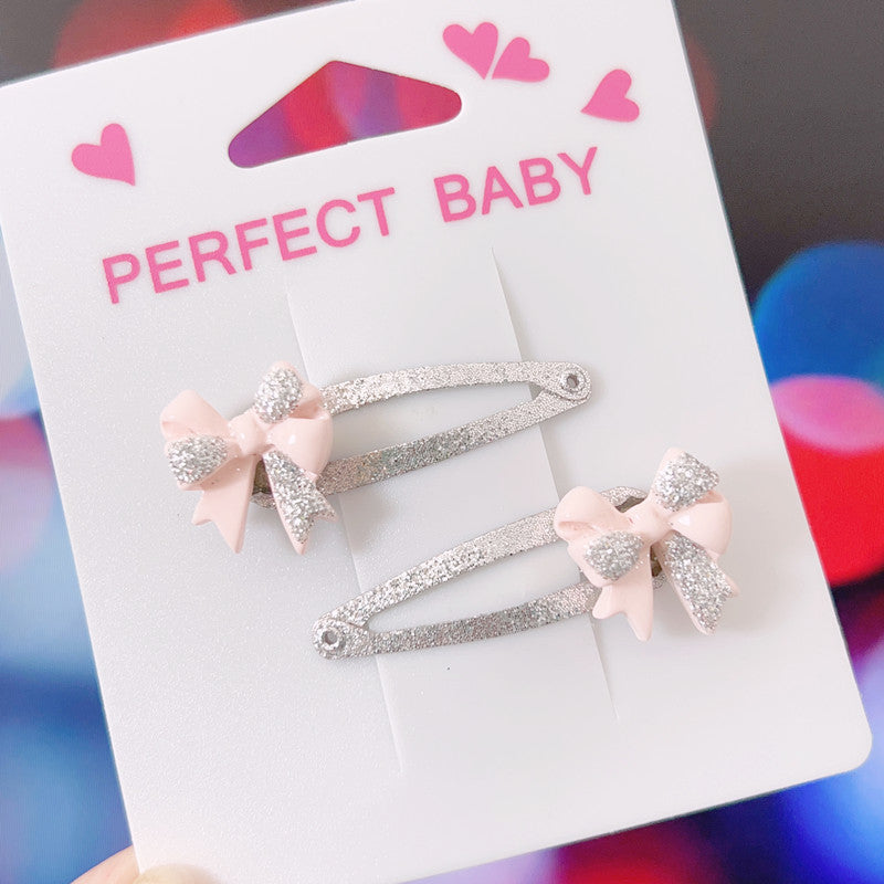 Wholesale 4CM Swan Daisy Bow Knot Hair Clip Set For Kids