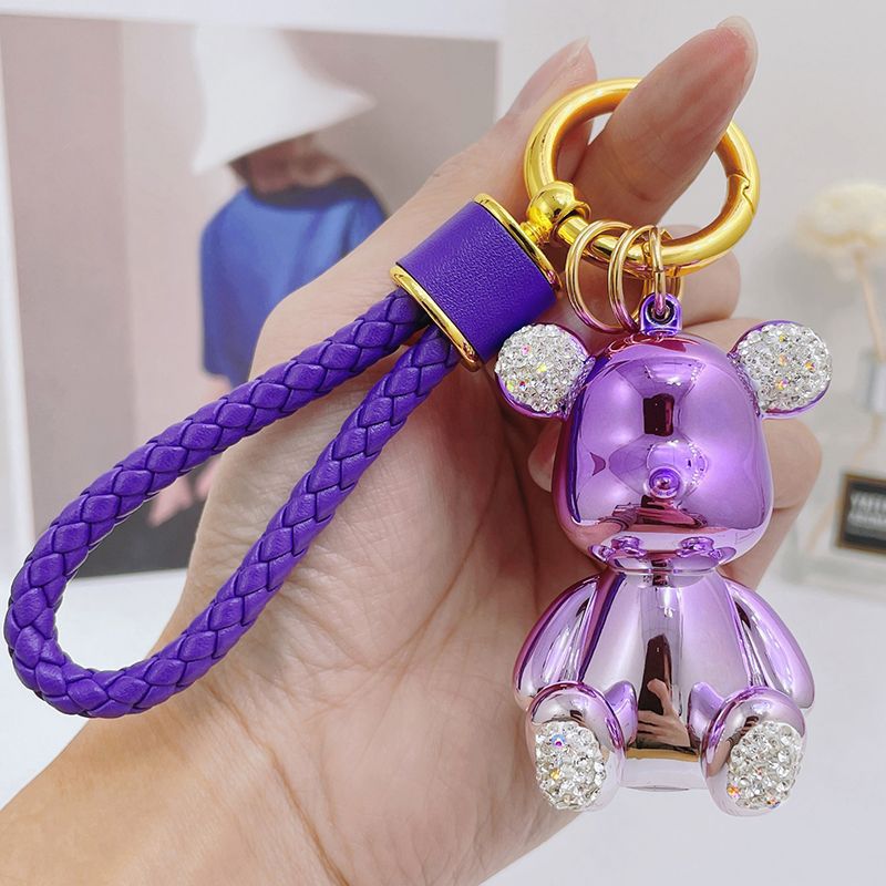 Tesoro de resina de resina al por mayor tesoro con incrustaciones de diamantes de oso de diamante