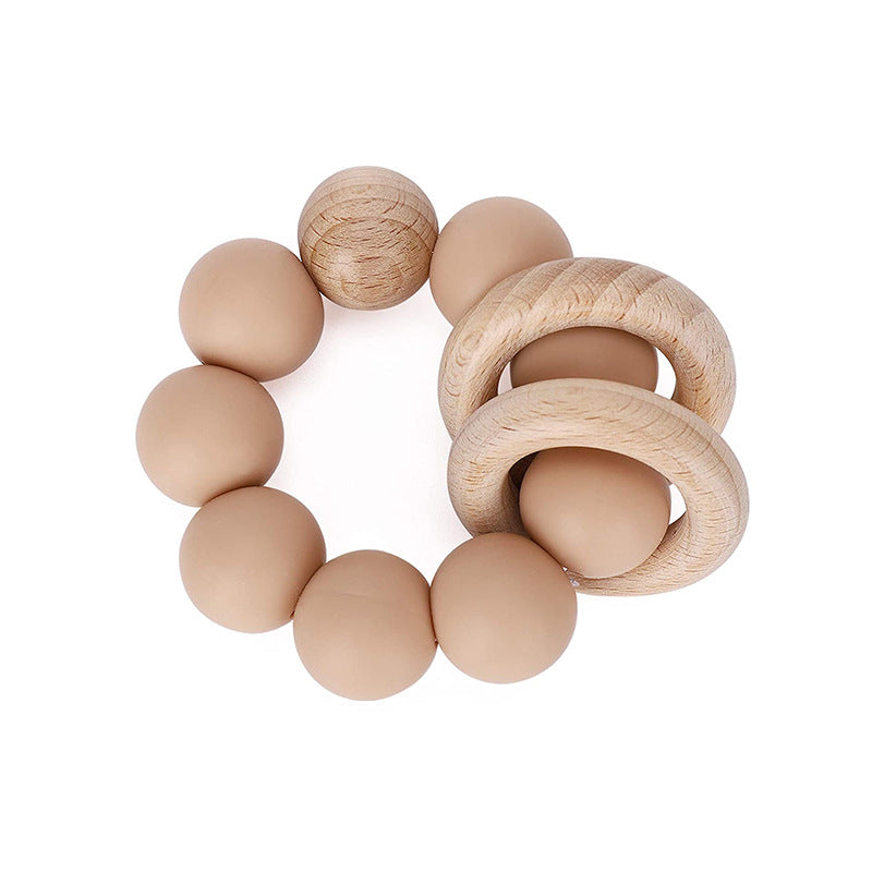 Wholesale Beech Wood Silicone Baby Molar Stick