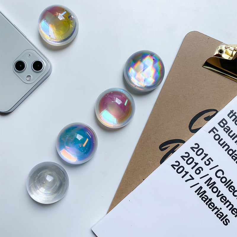 Soporte plástico al por mayor del teléfono móvil del airbag del laser de la bola de cristal