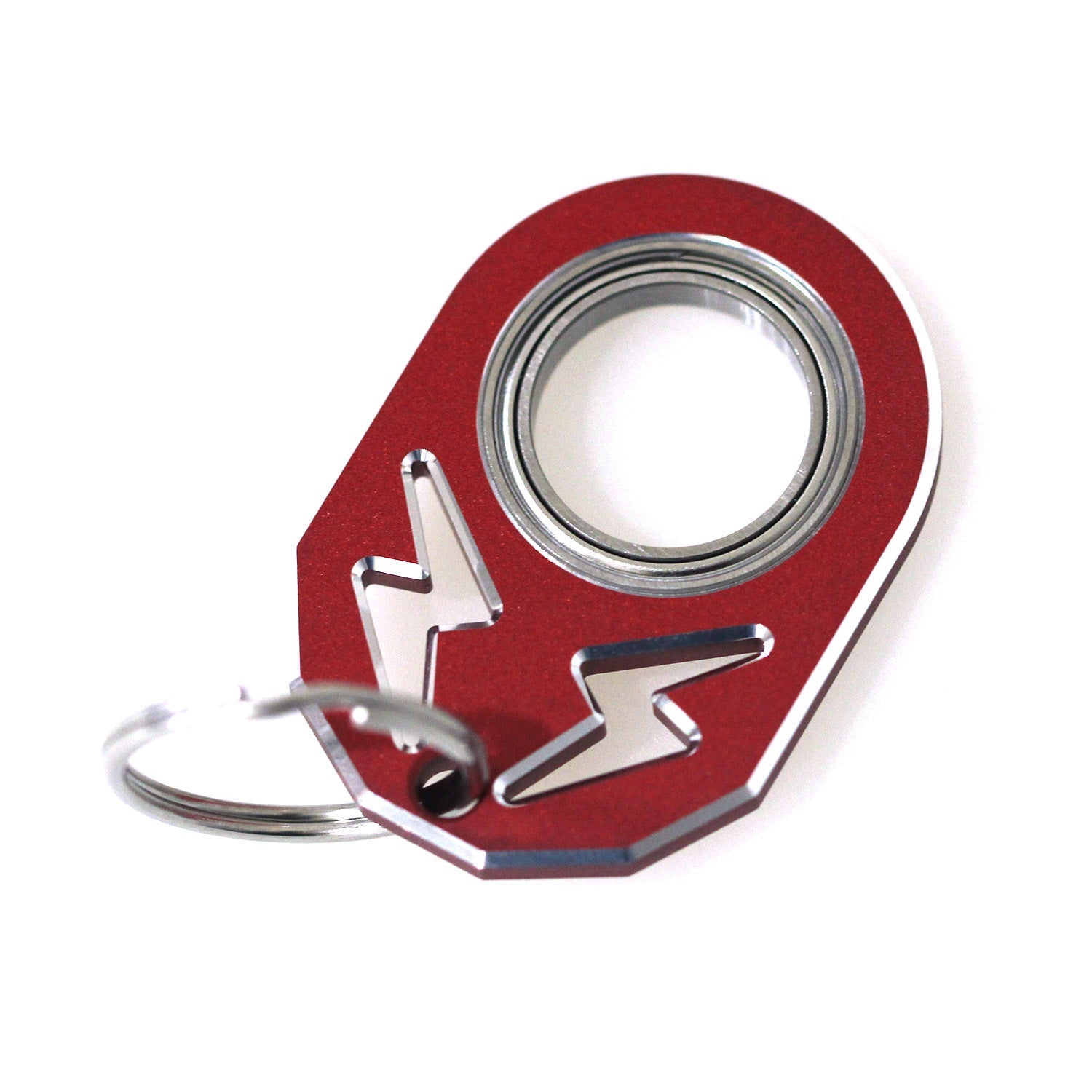 Wholesale Aluminum Alloy Unzip Rotary Keychain Spinners