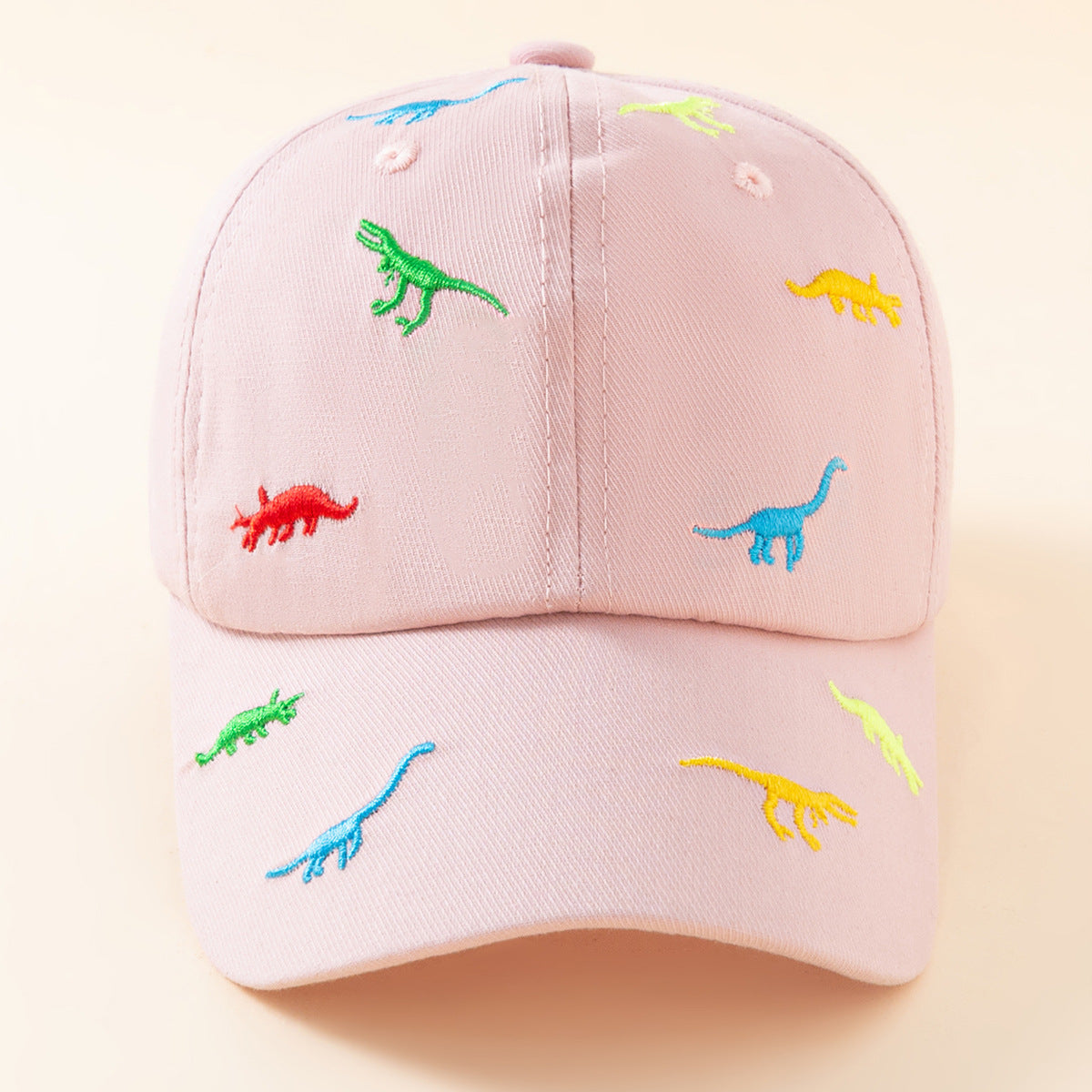 Wholesale Cotton Cartoon Dinosaur Embroidery Kids Baseball Cap