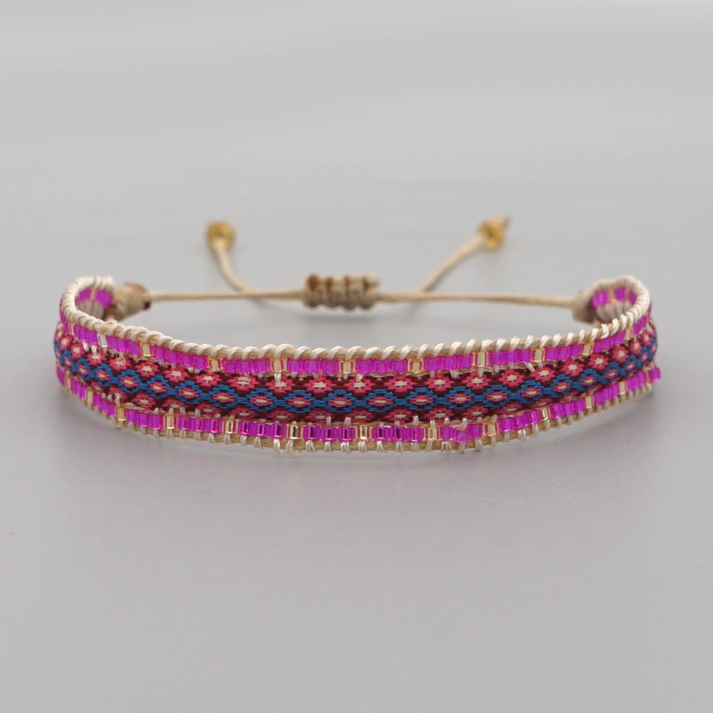 Venta al por mayor de joyas Bohemian Rainbow Miyuki Beads Bracelet