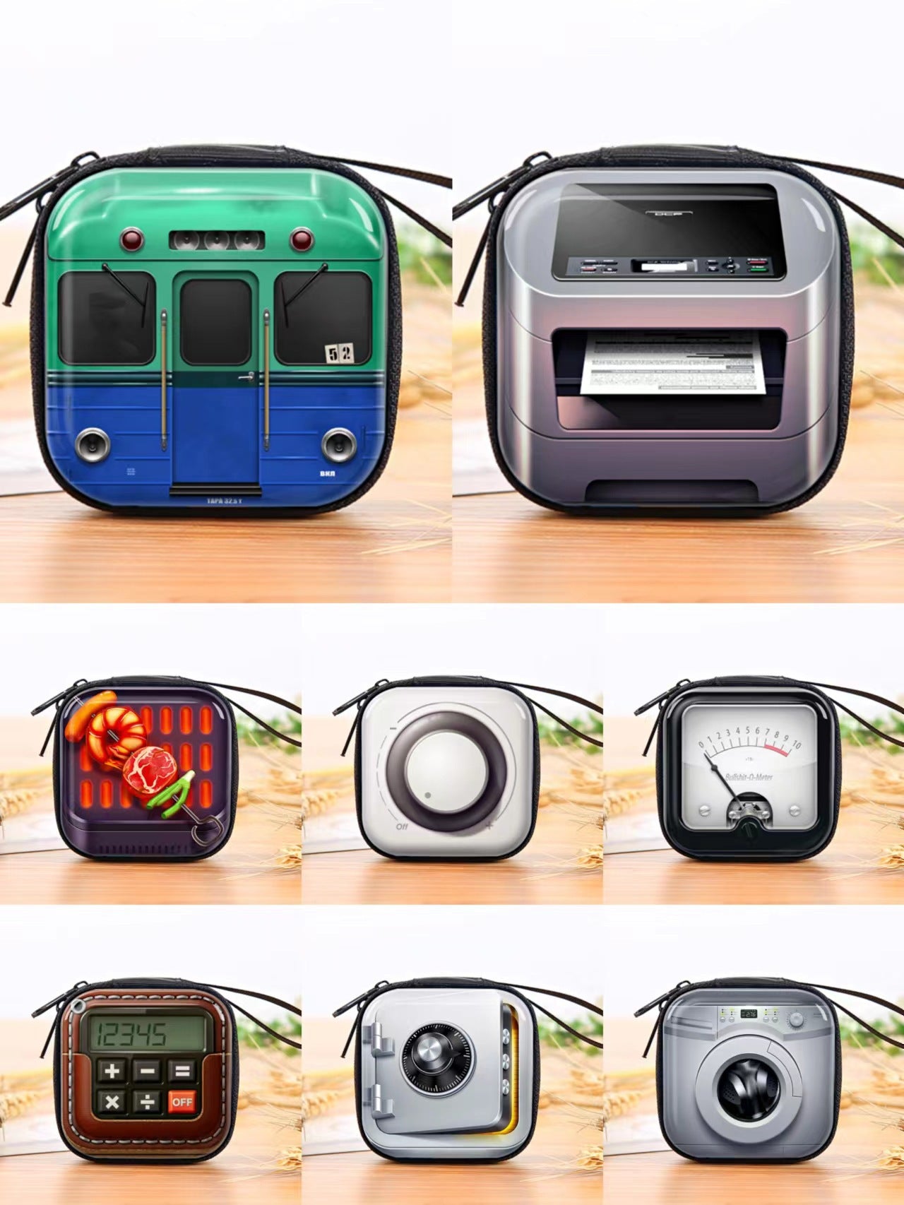 Wholesale Metal Vintage Tape Coin Purse Keychain