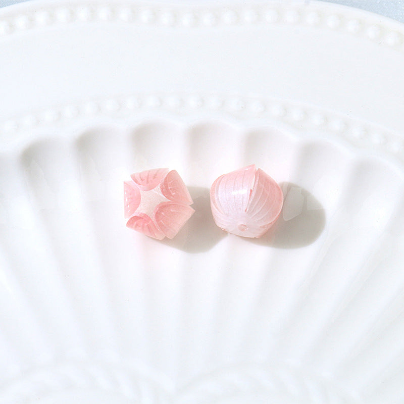 Tulipán al por mayor Tulipán Noche Ligera Estrina Posto Flores Materiales hechos a mano Beads