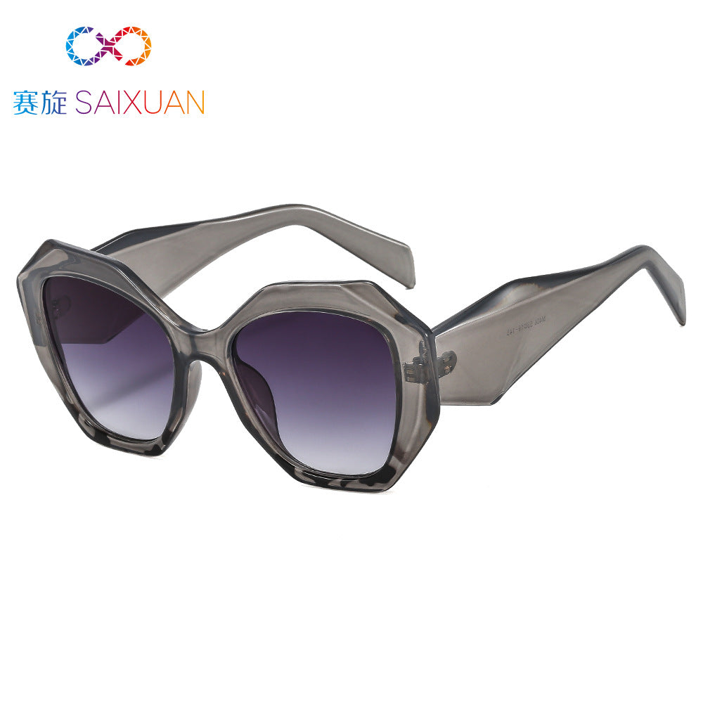 Wholesale PC Shaped Large Frame Sunglasses