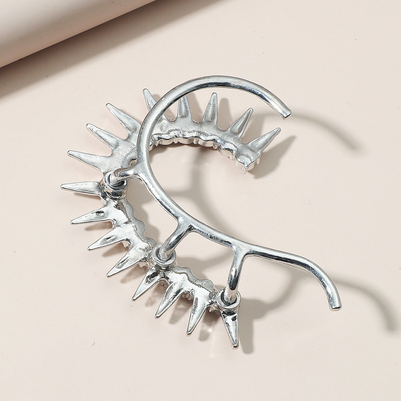 Wholesale Punk Diamond Alloy Cuff Earrings