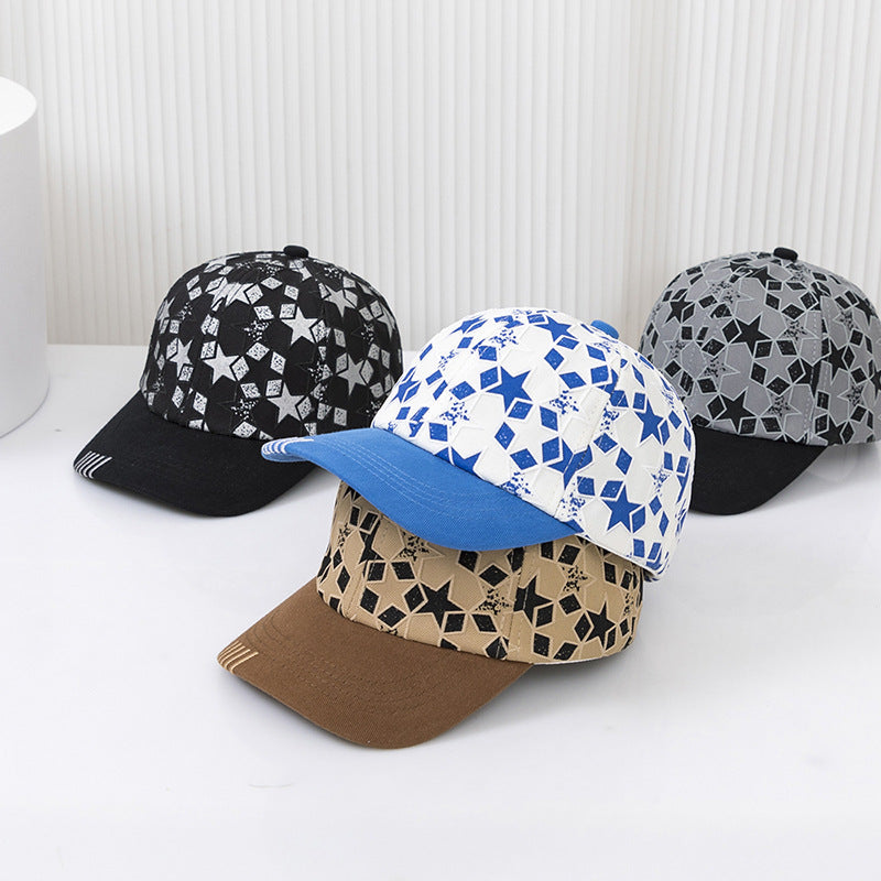Wholesale Cotton Five-pointed Star Pattern Children's Peaked Cap