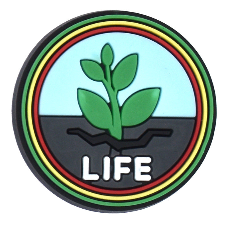 Wholesale 100PCS PVC Cartoon Sunflower Bee DIY Shoe Buckle