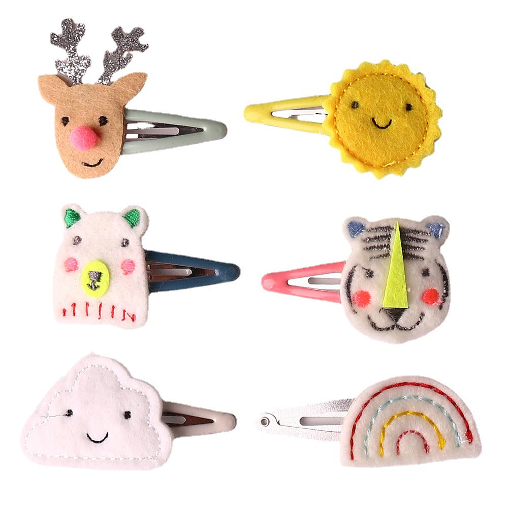 Wholesale Kids Cartoon Animal Star Hair Clip