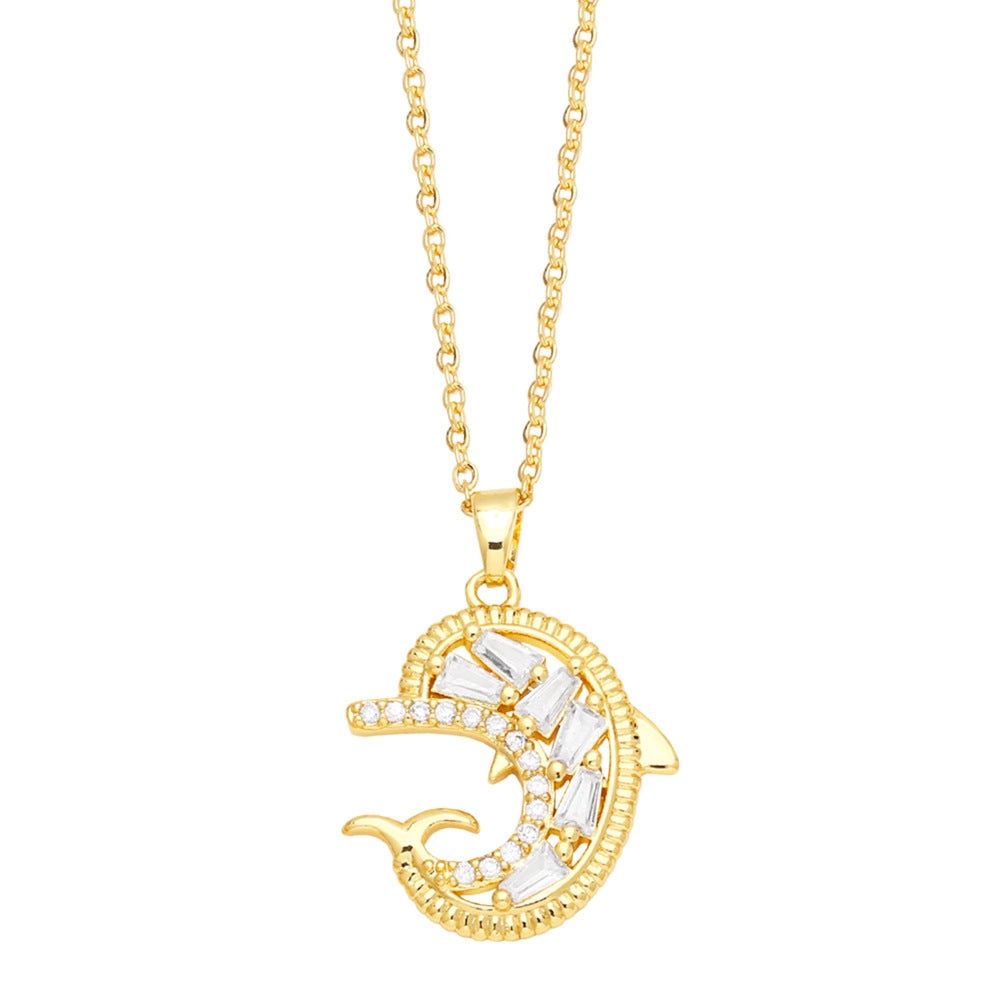 Wholesale Baby Dolphin Bear Copper Necklaces