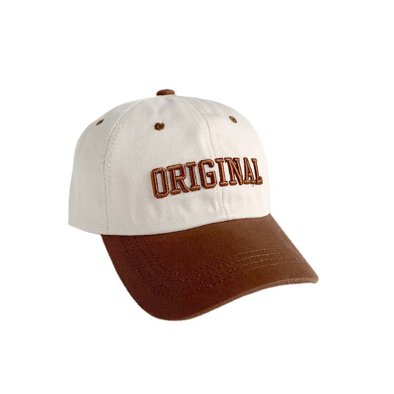 Sombrero de béisbol de los niños del bordado del alfabeto de la coincidencia de color del algodón al por mayor