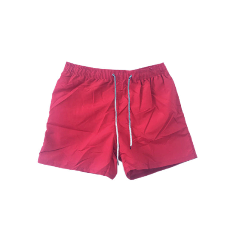 Wholesale Solid Color Men's Board Shorts Polyester Swimwear