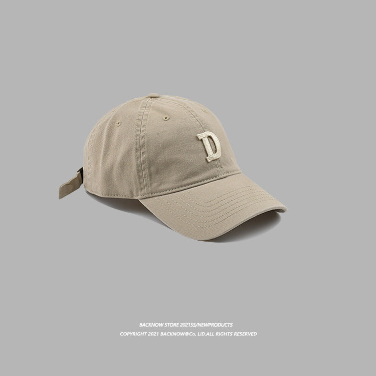 Wholesale Letter D Embroidery Cotton Baseball Cap